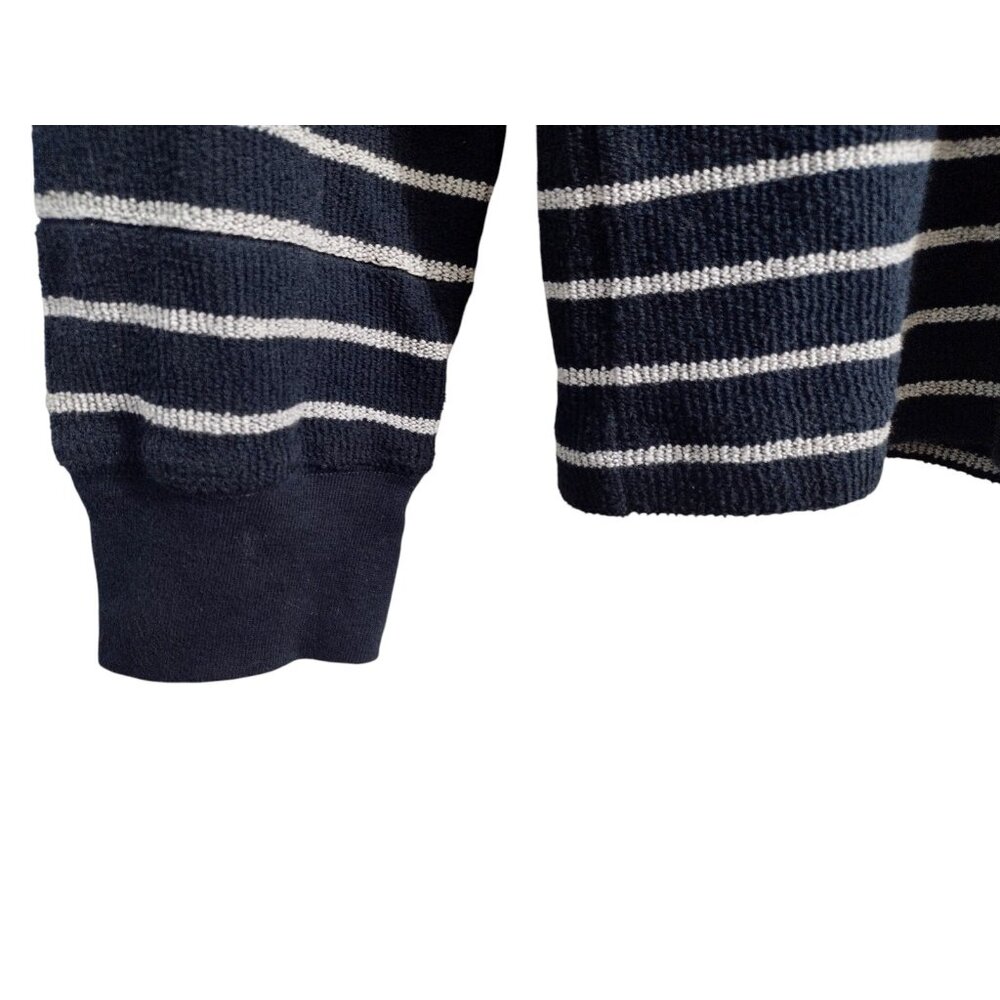 Taylor Stitch The Adams Terry Sweatshirt L Nautical Organic Cotton Preppy Blue - Picture 2 of 5